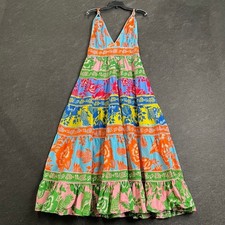 FARM RIO Lace Garden Mix Midi Dress Women's Size M Multi