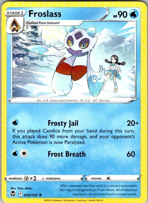 FROSLASS 043/195 SILVER TEMPEST POKEMON