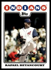 2008 Topps Gold Foil Rafael Betancourt Cleveland Indians #636