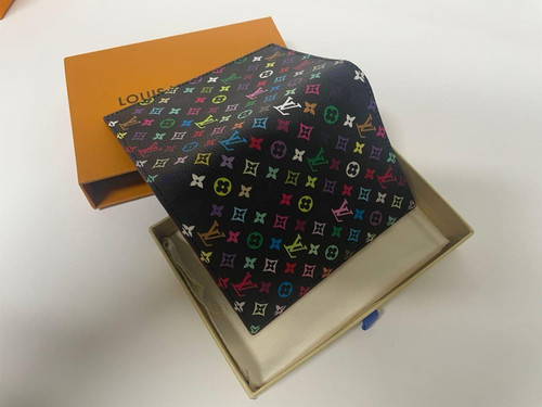 LOUIS VUITTON Monogram Passport Cover MULTICOLOR With Box used