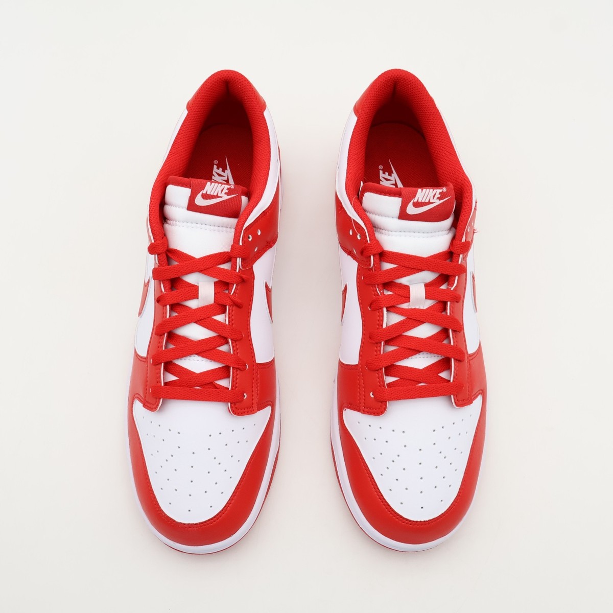 シューズ(男性用) Nike Dunk Low \"White and University Red\" Amazon.com | Nike Dunk Low Championship Red Grade School