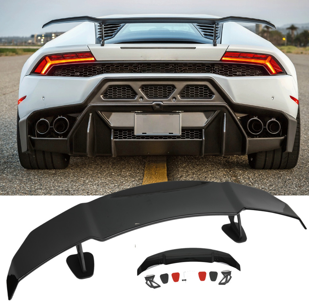 55" Glossy Black Rear Trunk Wing Spoiler GT For Lamborghini Huracan LP580 LP610