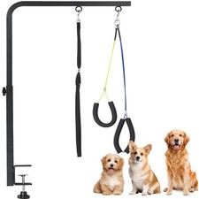 Dog Grooming Arm with Heavy-Duty Clamp, 28" to 44" Height, Adjustable Dog Groomi