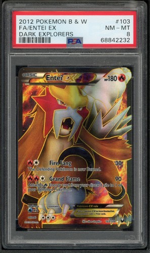 Entei-EX graded PSA 8 for sale on eBay