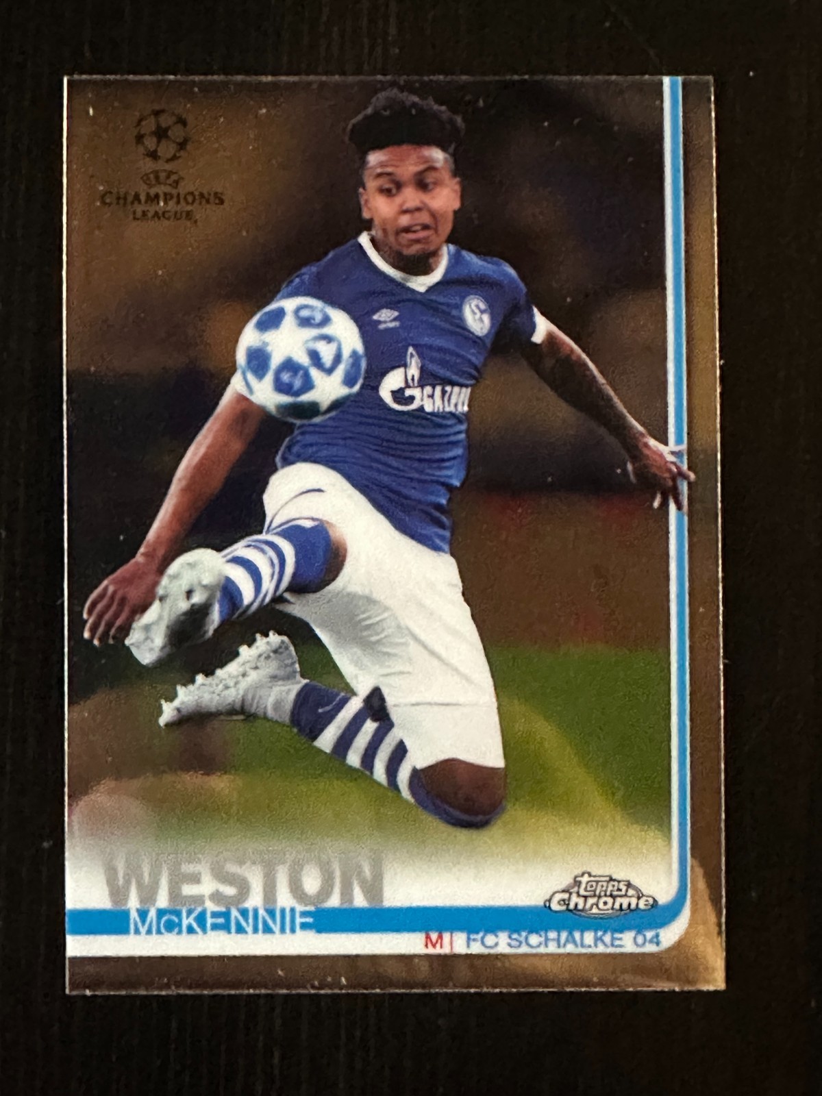 2018-19 Topps Chrome UEFA CL #83 Weston McKennie RC