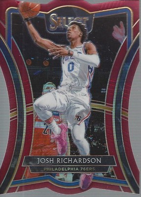 2019-20 Select Prizms Maroon Die Cut #141 Josh Richardson /175 - BSK