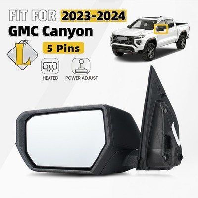 Left Side Mirror For 2023 2024 GMC Canyon with Heated Power Adjust 5Pin 85655428