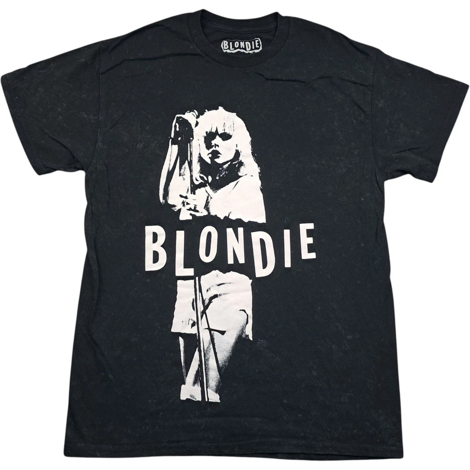 Blondie T Shirt Small Men Black Cotton Band Graphic Pop Music Merch Short Sleeve