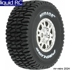 Pro-Line 1025310 Mirage Tt F/R Tires Mounted 12mm Hex Satin Silver Impulse 4 For