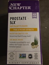 New Chapter Supercritical Prostate 5LX 120 Vegetarian Capsules 