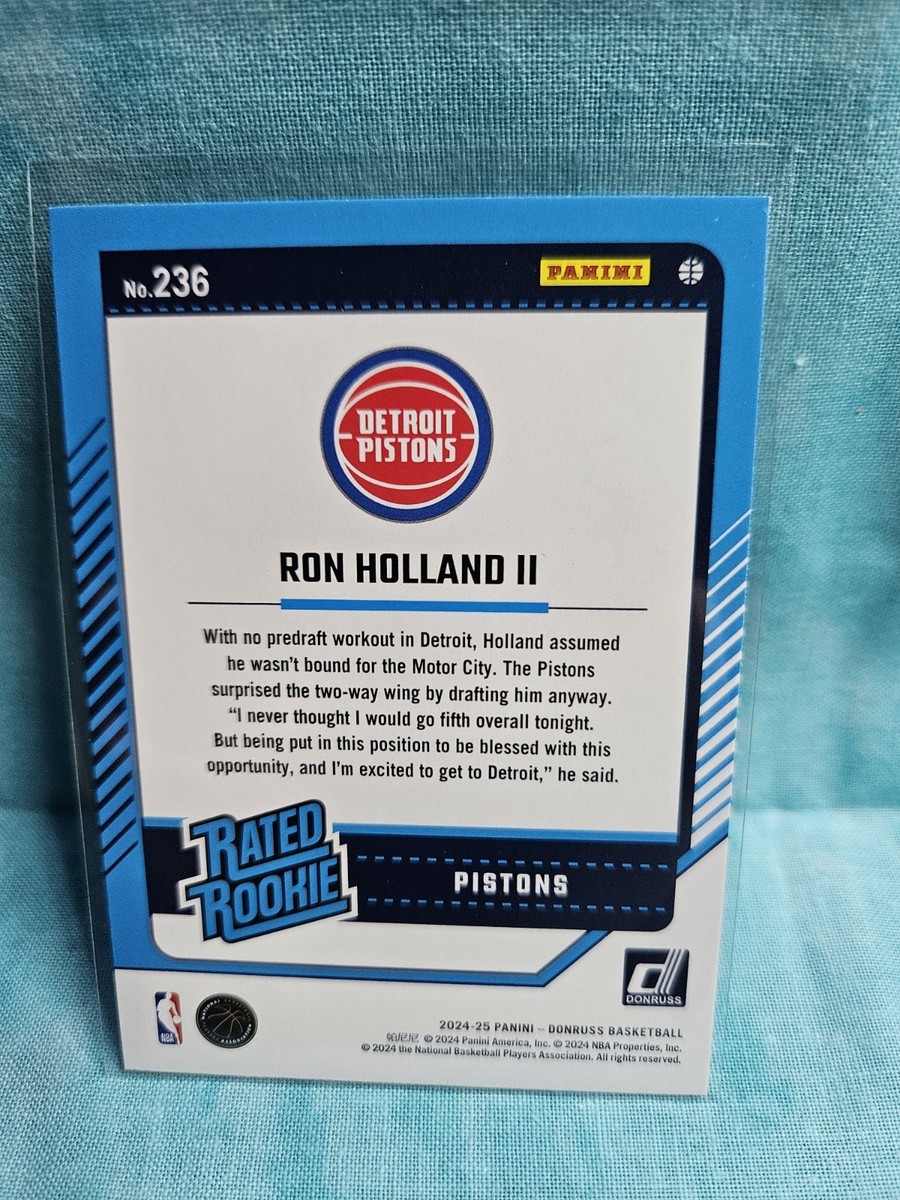 2024-25 Panini Donruss - Rated Rookie Ron Holland II #236 (RC) | eBay