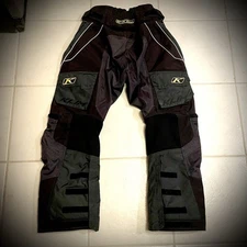 KLIM Dakar OTB Sz 30 Regular Cordura Vent Motorcycle Pants Nylon Leather 3142