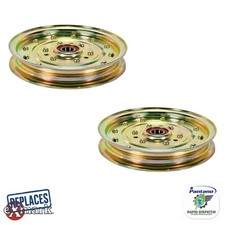 6-3/4" Flat Idler Pulley Exmark Lazer Z 52 60 72 | Replaces 126-7685 1-6331 2-PK