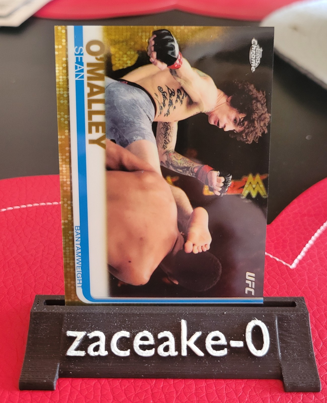 SEAN O'MALLEY 2019 TOPPS CHROME UFC #d 12/ 50 GOLD REFRACTOR CARD #90 UFC 324