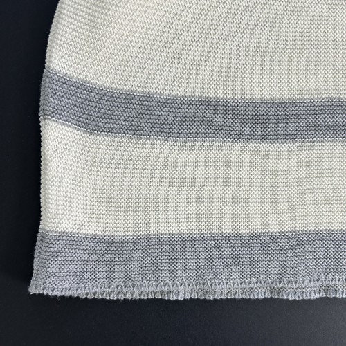 Vineyard Vines Women's Small Ivory Gray Striped Lightweight Sweater 100% Cotton - Picture 10 of 12