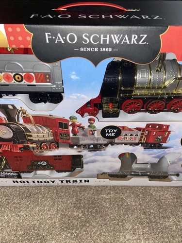 Set Trenino Motorizzato FAO Schwarz 30 Pezzi Nuovo - Foto 2 di 3