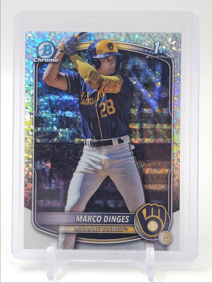 MARCO DINGES 2025 BOWMAN CHROME 1ST MINI DIAMOND BREWERS Q5451