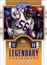 2017 Panini Contenders Legendary Contenders Silver #14 Chris Doleman /199 FB