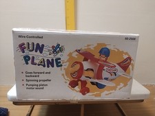 Vintage Radio Shack Wire Controlled Plane with Sounds NOS FUN PLANE