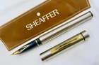 SHEAFFER TARGA 1001xg BRUSHED STAINLESS GP TRIM FOUNTAIN PEN CONVERTER/CARTRIDGE