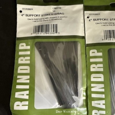 4 Packs/ 40  Stakes Raindrip 381025B - 1/4-Inch Heavy-Duty Tubing for Drip
