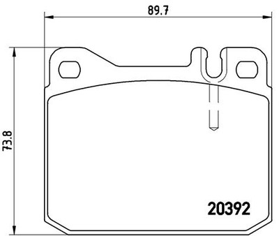 Brembo P 85 007 brake pad set, disc brake for Mercedes-Benz VW