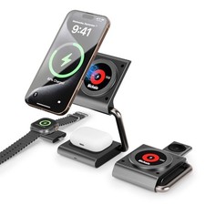 Foldable Charging Station Dock Holder For iPhone 17 Apple Watch AirPod