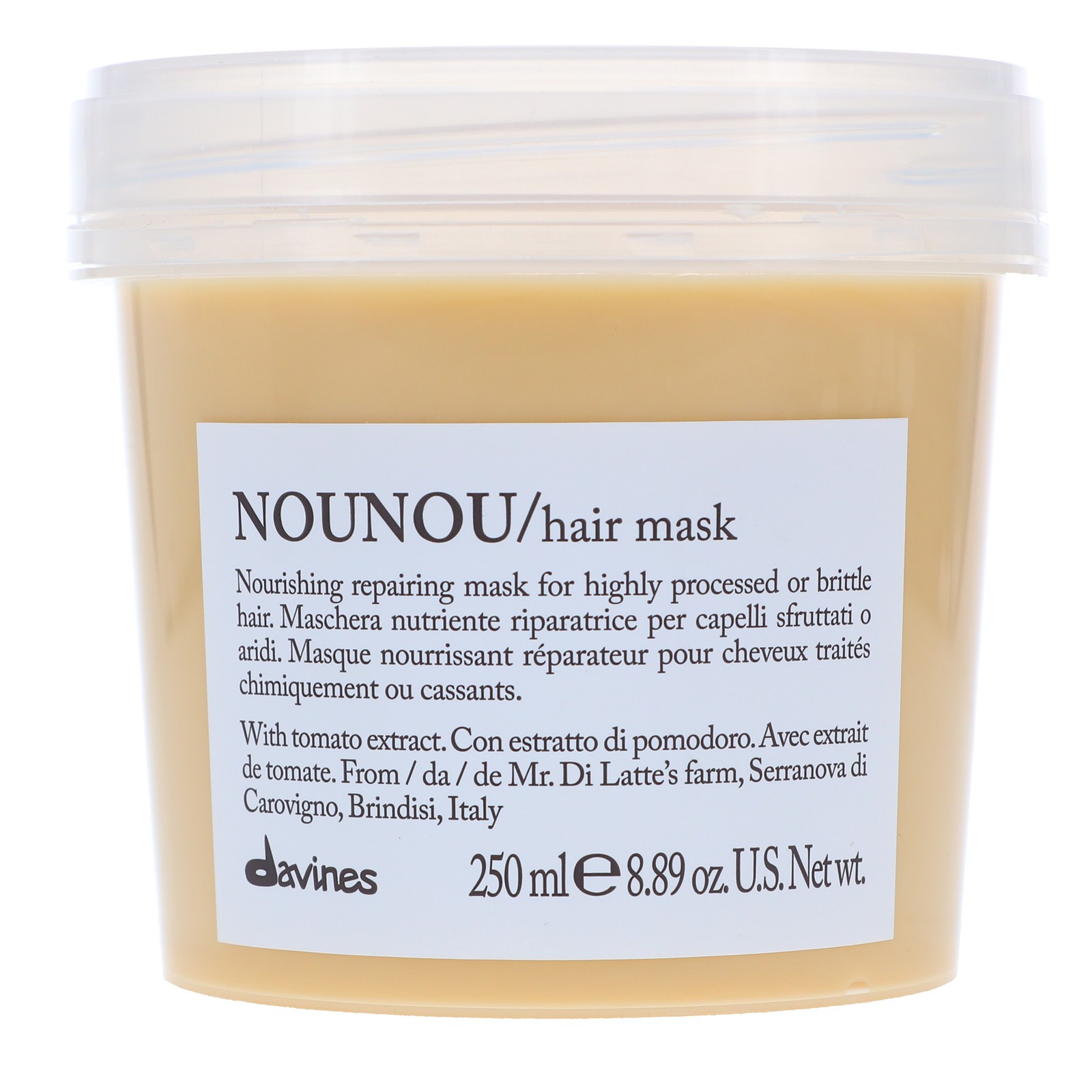 Davines NOUNOU Nourishing Shampoo 8.45 oz, Conditioner 8.82 oz & Hair Mask 8.89
