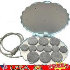Portable Hot Stones Massage Set W/ Dual Heating Elements 12 Stones Indoor Use