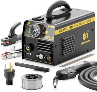  140A MIG Welder, 110V/220V Dual Voltage, Flux Core MIG/Lift MIG Welder 140A