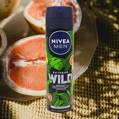 Nivea Men Deodorant EXTREME WILD 150 ml  Zedernholz Grapefruit