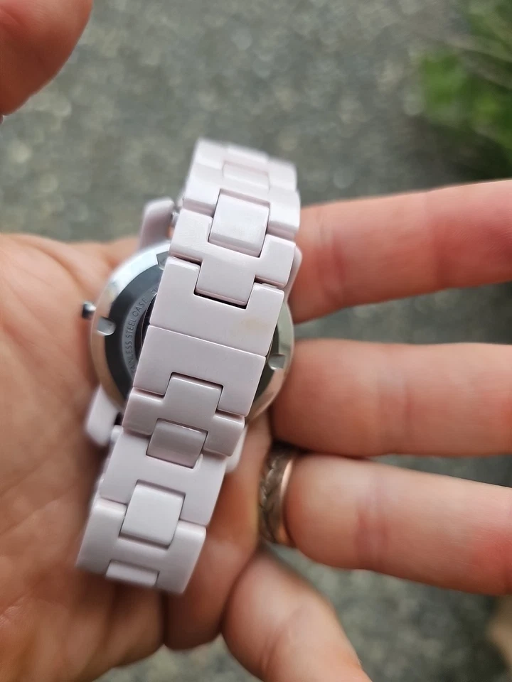 Movado Women's Bold Pink Stainless Steel Swiss Watch With Diamonds - Image 3 of 3