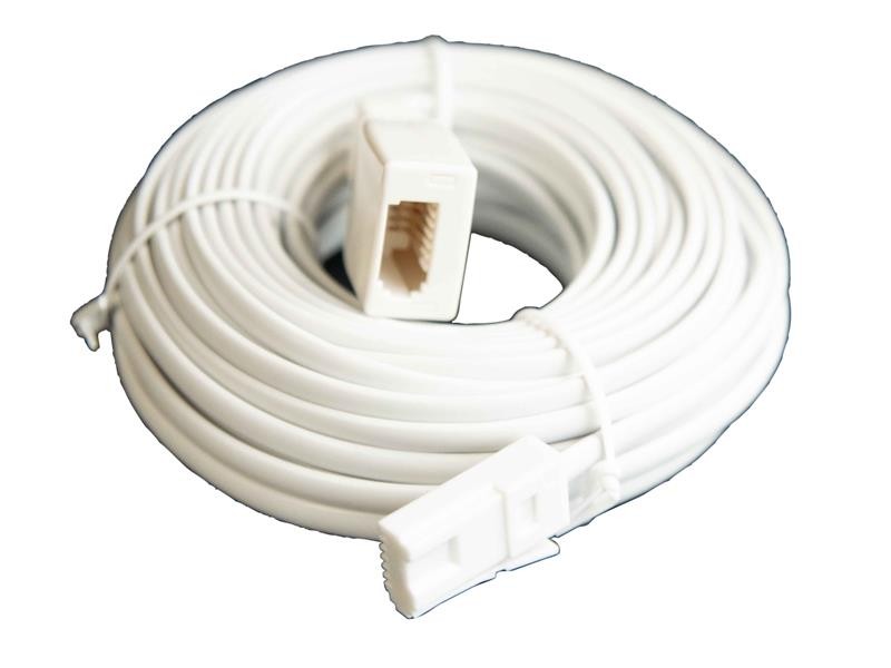 Dencon 10m Telephone Extension Lead for BT Sockets - Reliable & Durable