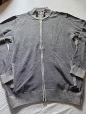 Cardigan lana merino L Re del Mare Fine Knit FullZip Cardigan Merino Blend