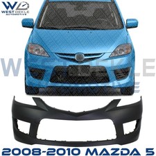 Front Bumper Cover Primed W Fog Lamp Holes For 2008-2010 Mazda 5 Ma1000221 Front Bumper Cover Primed W Fog Lamp Holes For 2008-2010 Mazda 5 Ma1000221