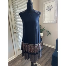 Loft Outlet NWT Navy Sleeveless Shift Dress Sz. Small