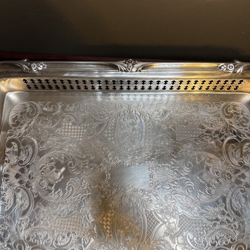 Hermoso Plato de Plata Sheridan Antiguo De Colección 3 Relish Plato Servidor Ornamentado - Imagen 6 de 12