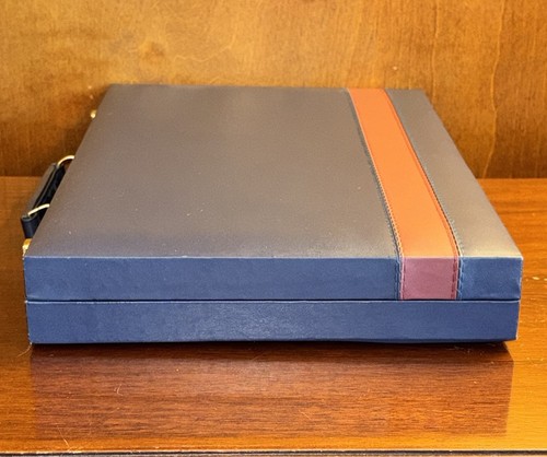 Vintage Cardinal Backgammon Game Premier Edition Blue Leatherette Case - Picture 6 of 21