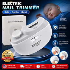 Safety Electric Nail Clipper Automatic Thick Trimmer Professional 2 in1 Tool US