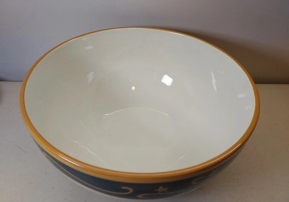 Vintage Lang Loza Susan Winget "La Noche Antes de Navidad" Grande 10"" Cuenco Foto 2 de 4