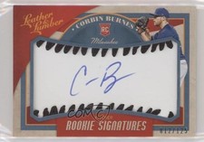 2019 Leather & Lumber Rookie Signatures Baseball Black Corbin Burnes Auto 1u6