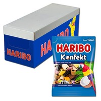 (7,14€/1Kg) Haribo Lakritz Konfekt, Lakritz, 16 Beutel Je 175G