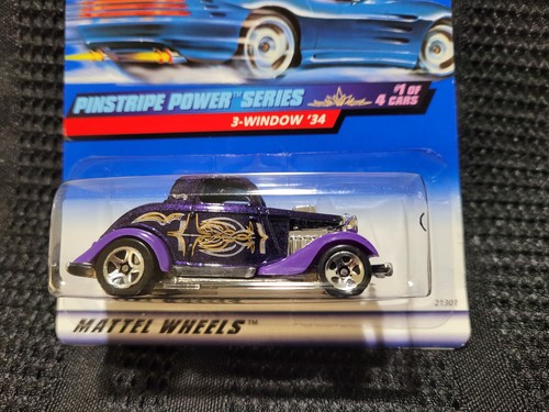 Hot Wheels 1934 Ford 3-Window Coupe. Rare,VHTF! '99 Pinstripe Power Srs #1 of 4. - Picture 2 of 15