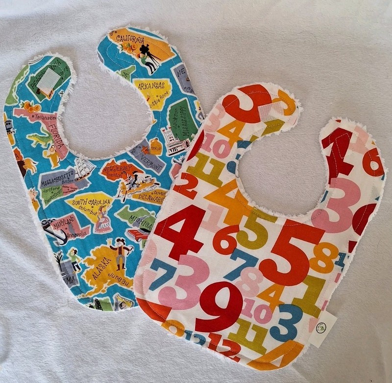 Boutique Baby Toddler  Retro Chenille Bibs