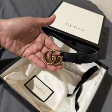 Gucci Black Skinny Belts for Women for sale | eBay display picture 1