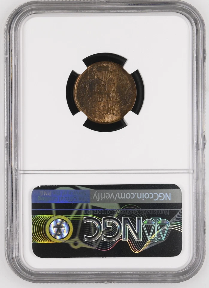 1902 1C Indian Head Cent NGC MS 64 BN - Image 2 of 2