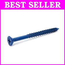 1/4" x 3-1/4" Blue Flat Phillips Concrete Screw An
