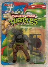 Rocksteady Teenage Mutant Ninja Turtle TMNT 1992 Playmates UNPUNCHED