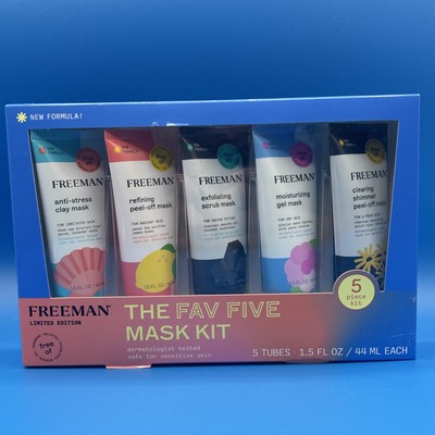 The Fav Five Mask Kit Freeman Limited Edition 5 Tubes Piece Set NEW Boxed Set
