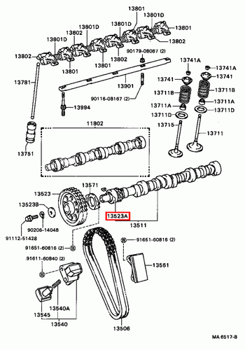 Genuine Toyota Dyna 200 YU82 YU71 YU63 YU62 Camshaft Pulley Woodruff Key x2 - Picture 4 of 12